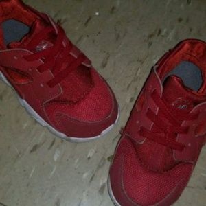 Red toddler sneakers